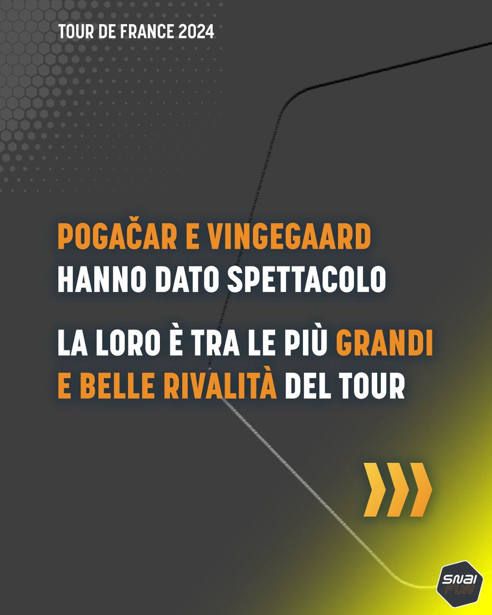 🚵‍♂️ Il weekend decisivo per il Tour de France è iniziato!   3 minuti a separare i 2 vincitori degli ultimi 4 Tour, ancora una volta in testa. 🤯 

#Snaifun #TourdeFrance24 #TDF24 #Pogacar #Vingegaar

(Parte 1)