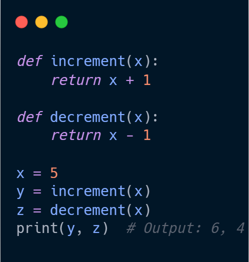 Python__Task's tweet photo. 🧵8/9: Sequential Operations with Functions ✨
#Python #Coding #100DaysOfCode #python_task https://t.co/vv44N92mYK