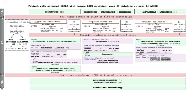 Dr_Ivanoncologo's tweet photo. An interesting review 🤓👉of Treatment Sequences in Advanced EGFR-Mutated #NSCLC🫁:

🎯TKIs have revolutionized the evolution of advanced NSCLC with common EGFR mutation. 
🎯Tumor heterogeneity and acquired resistance mechanisms are inevitable limits. 
🎯Recent treatment combinations show better outcomes in progression-free survival. 
🎯These advances come with more serious side effects compared to the current standard. 
🎯New therapeutic options open up possibilities for various treatment sequences. 
🎯It is essential to consider the clinical and biological profile, as well as the patient's preferences.

✴️This review proposes an overview of published and future advances in EGFR-mutated NSCLC and a management algorithm that considers the different first-line options. @OncoAlert @LungSummit @CharuAggarwalMD @FordePatrick @MHuynhLe 
https://t.co/uxeQFYvKxE