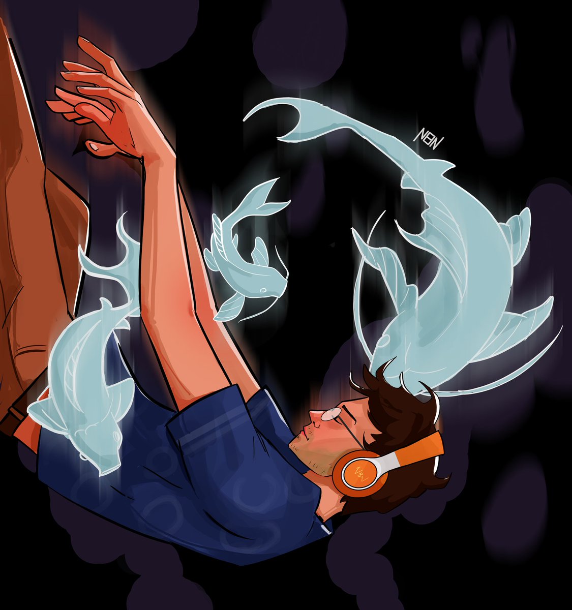 "When the right song hits you"

#illustrationart #illustrationartists #digitalartists