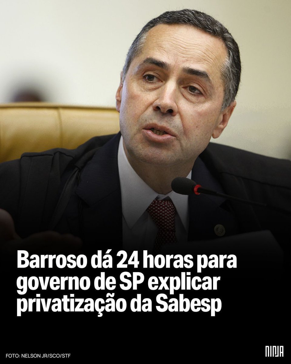 Vanildapt's tweet image. Quem não sabe administrar, vende!

Querem vender a nossa Sabesp a preço de banana. E o pior: sem garantia nenhuma da qualidade do serviço que será prestado ao povo.

Seguimos contra a privatização da Sabesp.