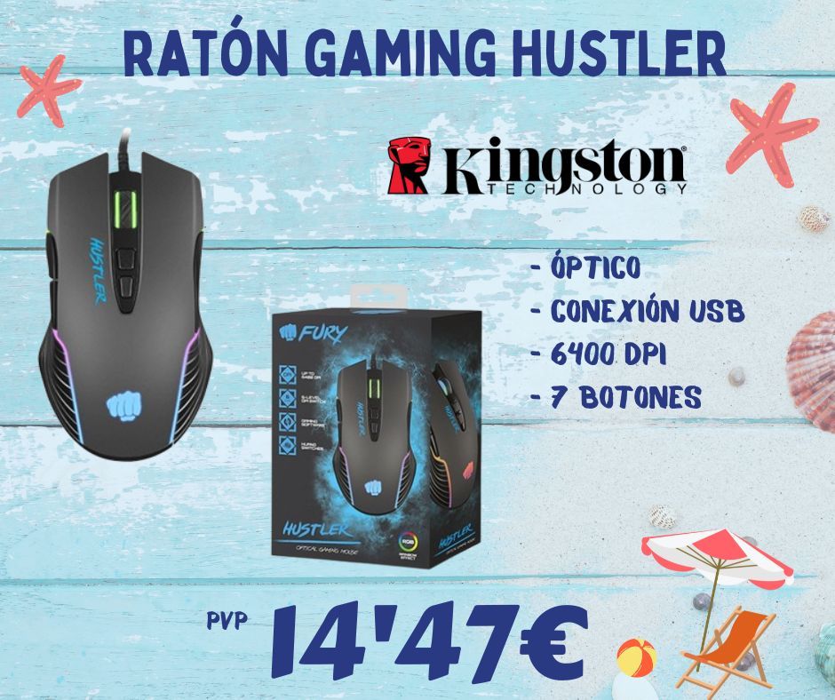 BEEPMonforteCid's tweet photo. 👉🖱 Ratón GAMING FURY HUSTLER
de #Kingston
- Óptico
- Conexión USB
- 6400 Dpi
- 7 Botones
Disponible en BEEP Informática Monforte del Cid por
sólo 14'47€
#raton #USB #Gaming #Fury #Kingston #Hustler
#Optico #7botones #Ilovetechnology #Iloveblue
#IloveBEEP https://t.co/iJkvnhSk0g