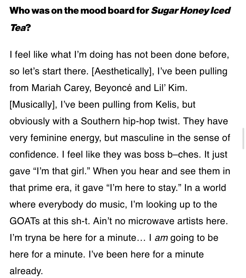 KelisTrends's tweet photo. .@Latto shares that she’s drawing inspiration from @Kelis for her new album, Sugar Honey Iced Tea https://t.co/bs7mivDyRV