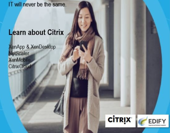 IncEdify's tweet photo. Learn about Citrix, we offer Citrix training to our clients. https://t.co/FUmWMaqAC1