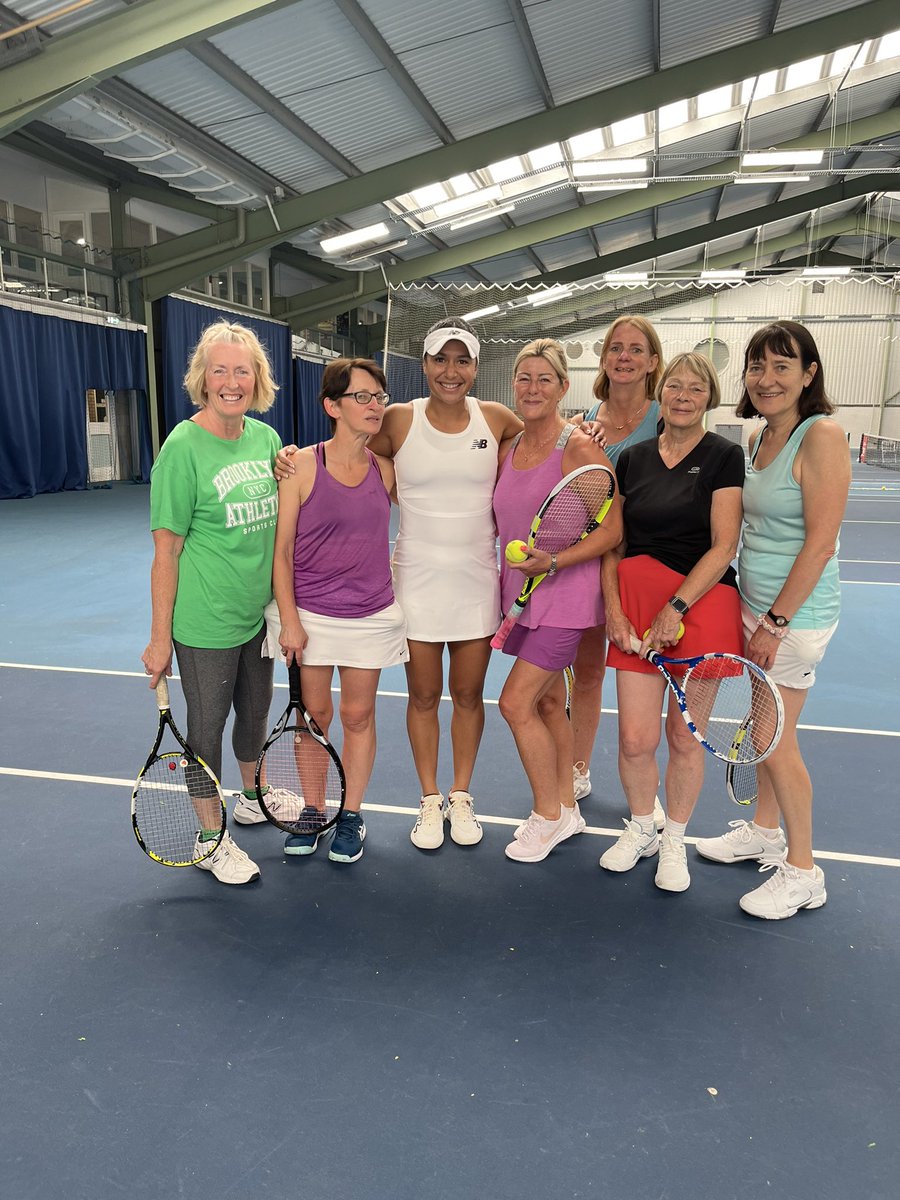 nowickikate's tweet photo. @HeatherWatson92 Lovely to meet you today Heather. You are an inspiration to us more ‘mature’ players! https://t.co/P68B2P4jqz