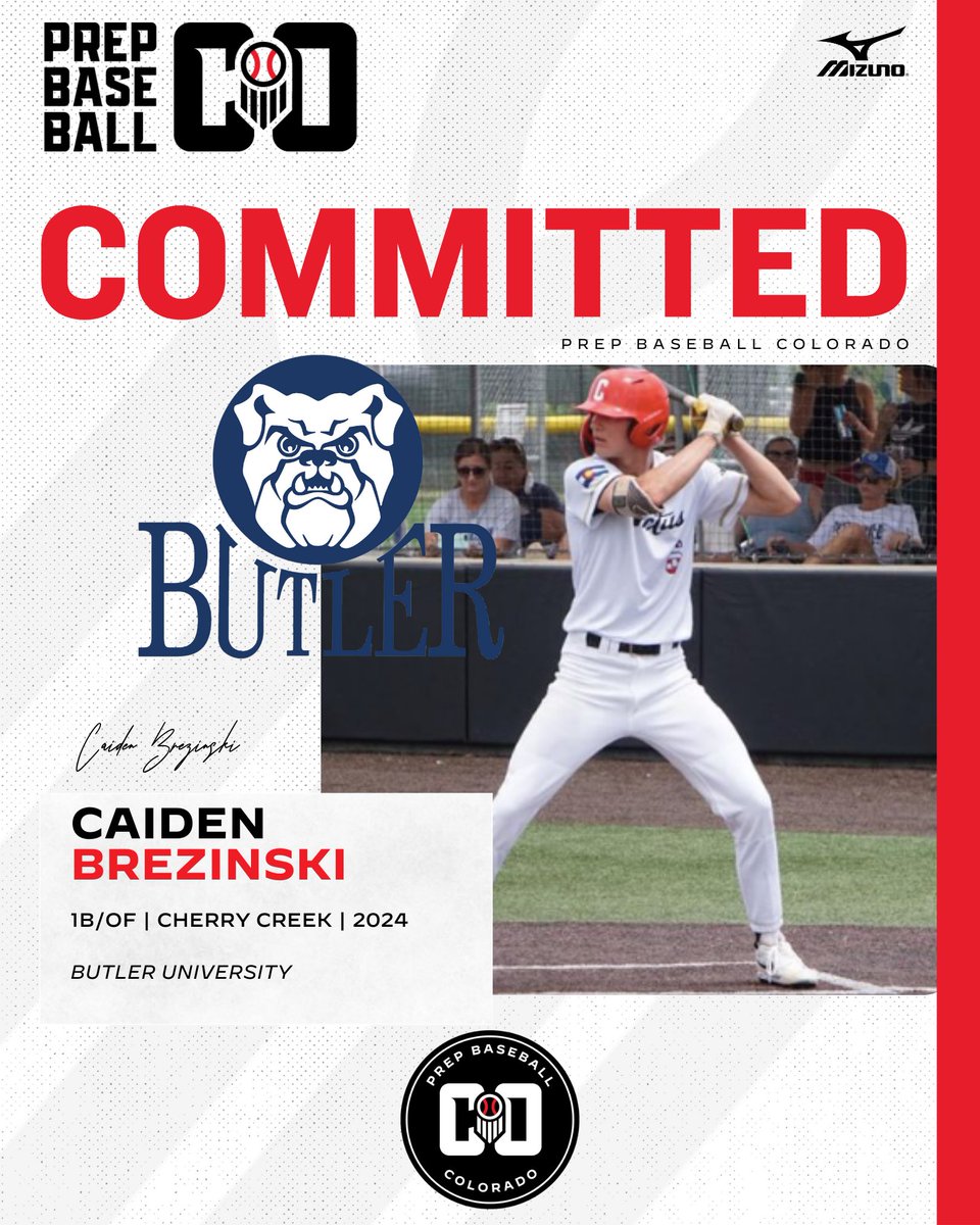 Prep Baseball Colorado (@prepbaseball_co) on Twitter photo π¨ππππππππππ ππππππ¨
'24 1B/OF Caiden Brezinski (Cherry Creek) has announced his commitment to Butler University!
<a href="/CaidenBrezinsk1/">Caiden Brezinski</a> | @cherrycreekbb π¨ππππππππππ ππππππ¨
'24 1B/OF Caiden Brezinski (Cherry Creek) has announced his commitment to Butler University!
<a href="/CaidenBrezinsk1/">Caiden Brezinski</a> | @cherrycreekbb