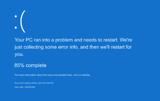 thejisdev's tweet photo. Feliz día internacional del pantallazo azul #InternationalDayBlueScreen https://t.co/9SwnQQ57pr