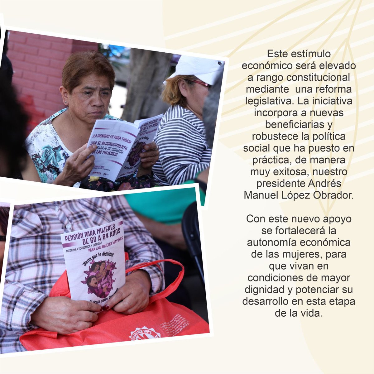 MarthaAvilaCDMX's tweet photo. Debemos tener presente que los recursos públicos pertenecen al pueblo, y los gobiernos de la 4T han puesto en práctica este modo de gobernar para beneficiar al pueblo en su conjunto, particularmente, a quienes más lo necesitan.
Como legisladora continuaré trabajando para reivindicar y garantizar los derechos de las mujeres en la capital del país.
.
.
.
#marthaavila #iztapalapa #congresocdmx #morena #4T #distrito28  
#DesdeElCongresoSeguiremosTransformandoIztapalapa  #pensionmujeres60a64años #tiempodemujeres #mujerescdmx #mujerespoderosas #mujeresmexico