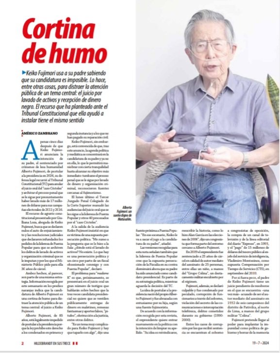 Semanario Hildebrandt en sus trece tweet media