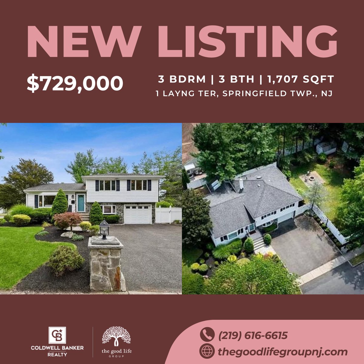 SaraDobes's tweet photo. New to Market! 🏡✨

Introducing 1 Layng Ter. in Springfield, NJ. We are in love with this stunning 3 bed/2.1 bath split-level home. This house is perfect for entertaining with multiple family rooms, a sunroom off the kitchen, and a multi-tiered deck that leads to a gorgeous f... https://t.co/U391Og3hPM