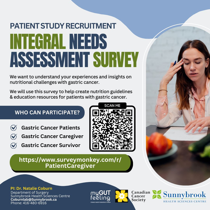 🚨Stomach Cancer Patients and Caregivers 🚨

We are conducting a Needs Assessment Survey to understand your experiences with nutritional issues. We would LOVE to hear from you!   

Please take a moment to complete the survey by clicking on the link below: surveymonkey.com/r/patientcareg…