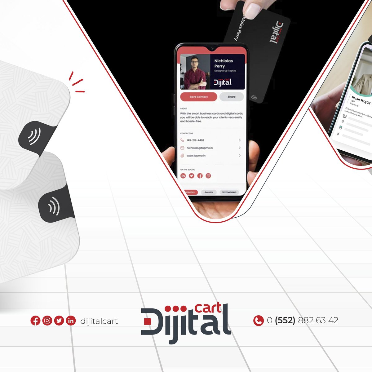 DigitalCar44881's tweet photo. Artık kartvizitlerinizi dijital ortama taşımanın zamanı geldi! Temassız paylaşım imkanı, doğayı koruma çabası ve sınırsız paylaşım özgürlüğü ile kişisel kartvizitinizi yeniden tanımlıyoruz.

#Dijitalİletişim #NFCkartvizit #inovasyon #İşDünyası #dijitalkart #dijikart #digitalcard https://t.co/QWFP7APDqw