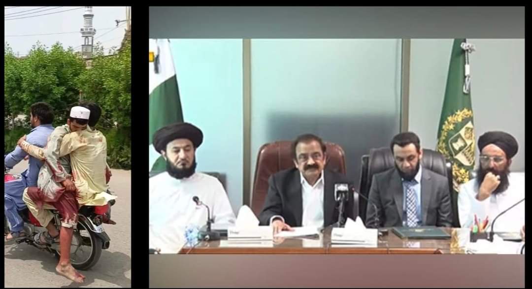 پنجابی مظاہرین کس طرح ڈیل کرتے ہیں اور بنوں میں پشتون مظاہرین آپکے سامنے ہے 
اور مزے کی بات یہ ہے کہ پشتون مظاہرین مطاہرہ بھی امن کلئے کرتے ہیں 
#PakistanUnderMilitaryFascism
#PakistanUnderStateFascism
#BannuAmanMarch
#BannuRejectsTerrorism
#StateAttackedBannuPeaceMarch