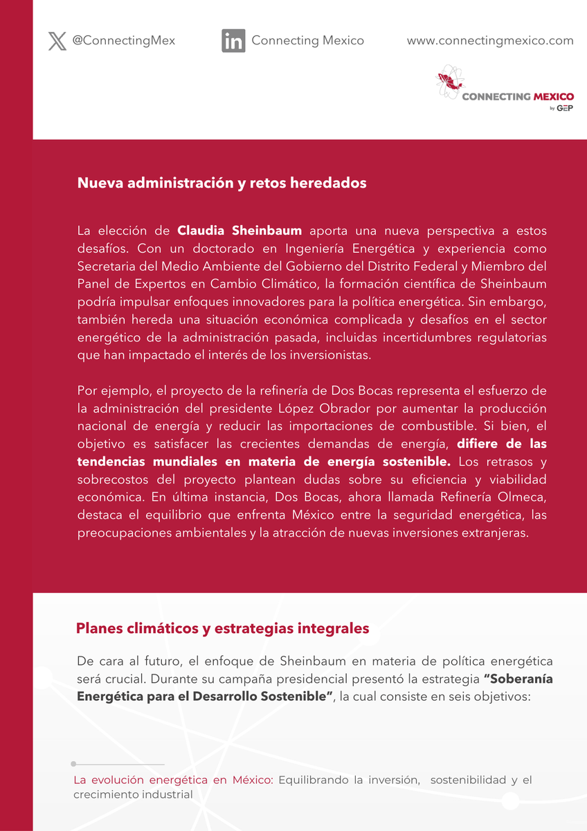 ConnectingMex's tweet photo. Del 8 al 17 de julio, el Foro Político de Alto Nivel 2024 de la ONU enfatizó la urgencia de acciones contra el cambio climático. México avanza en energía limpia, pero persisten desafíos.

Te invitamos a consultar nuestra nota sobre la situación energética en México. 👇🏻 https://t.co/P3RHflluj3