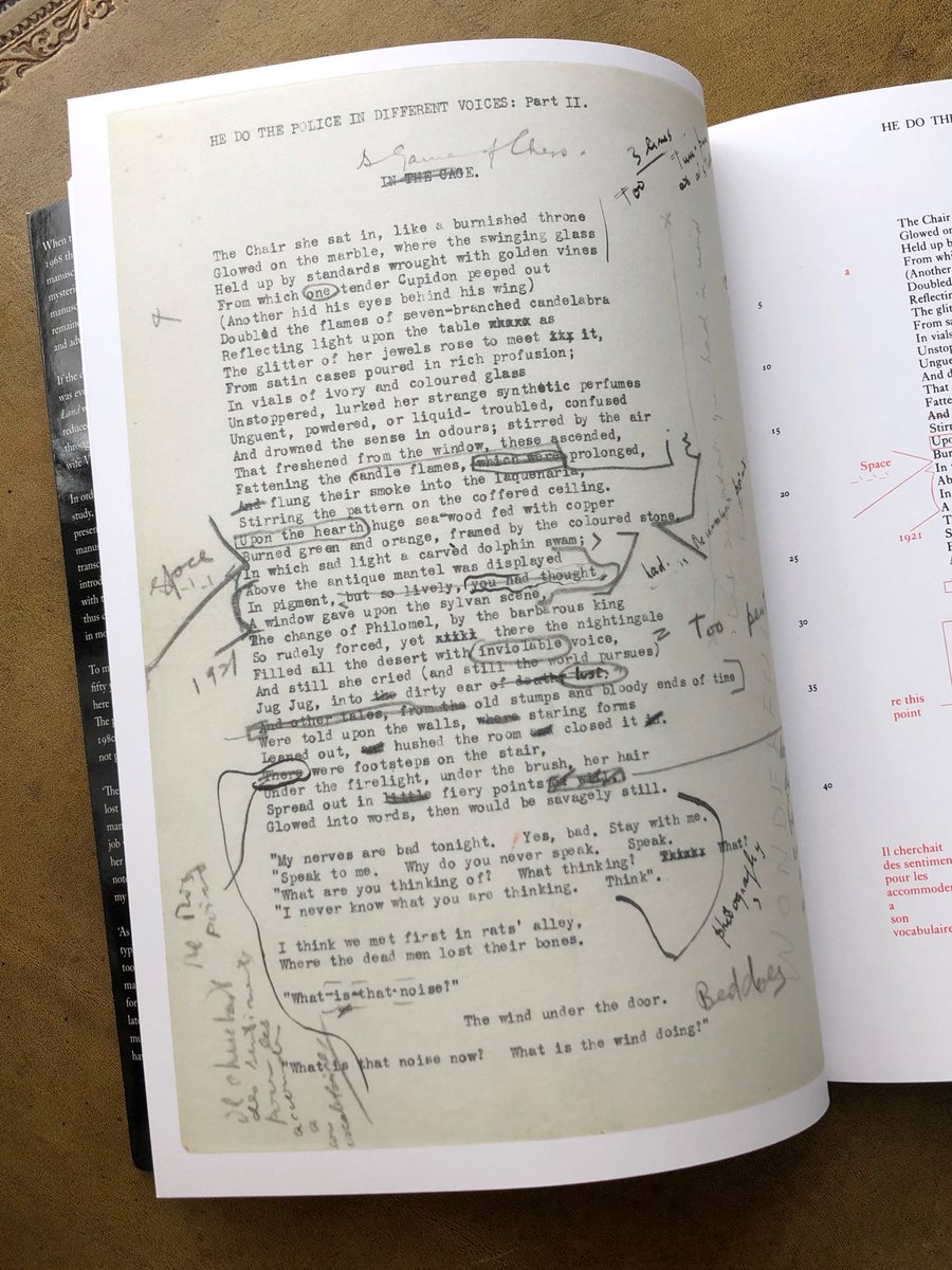 eliotfoundation's tweet photo. 'I very much hope you will like the poem, as it seems to me the best I have ever done... I should like to present you the manuscript of The Waste Land, if you would care to have it... with Ezra’s and my alterations scrawled all over it.'

TSE to John Quinn #OnThisDay 1922 https://t.co/mtTZlZze3m