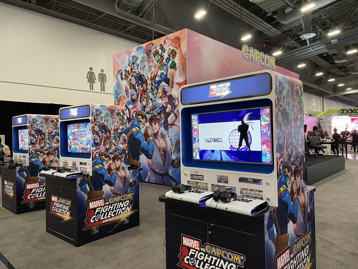 marvelvscapcom's tweet photo. Take #MvCFightingCollection for a ride at Evo 2024 at the Capcom booth this weekend!

🧲 X-MEN CHILDREN OF THE ATOM
🧬 X-MEN VS. STREET FIGHTER
⚡️ MARVEL vs. CAPCOM 2 New Age of Heroes

Booth Hours: Fri-Sat from 9am-7pm and Sun from 9am-5pm. https://t.co/OHqnJbyUqT