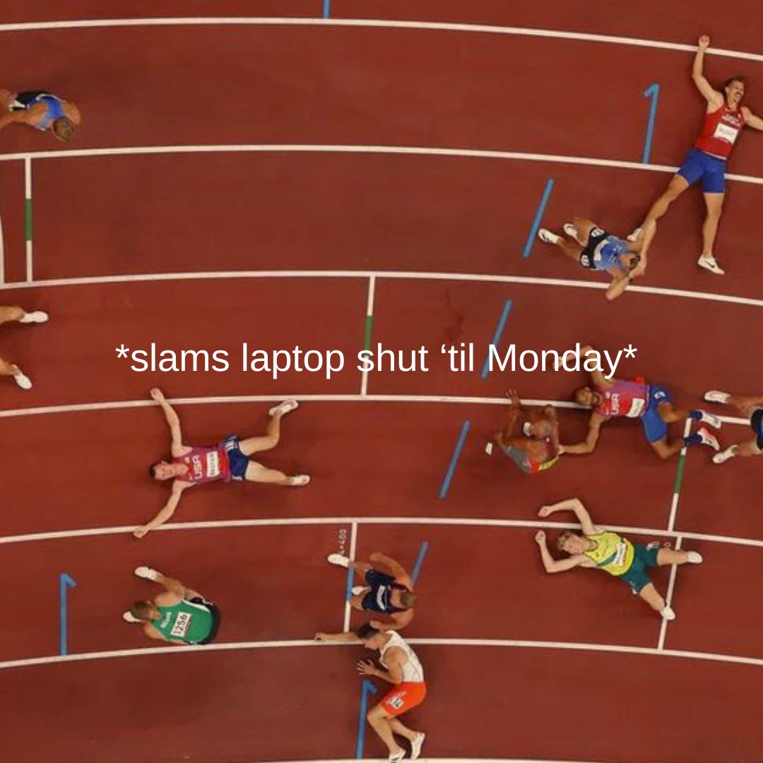 What a week! 🏃‍♂️🏃‍♀️ 

Our laptops are closed until Monday—time to recharge and unwind. Have an awesome weekend, everyone! 🚀