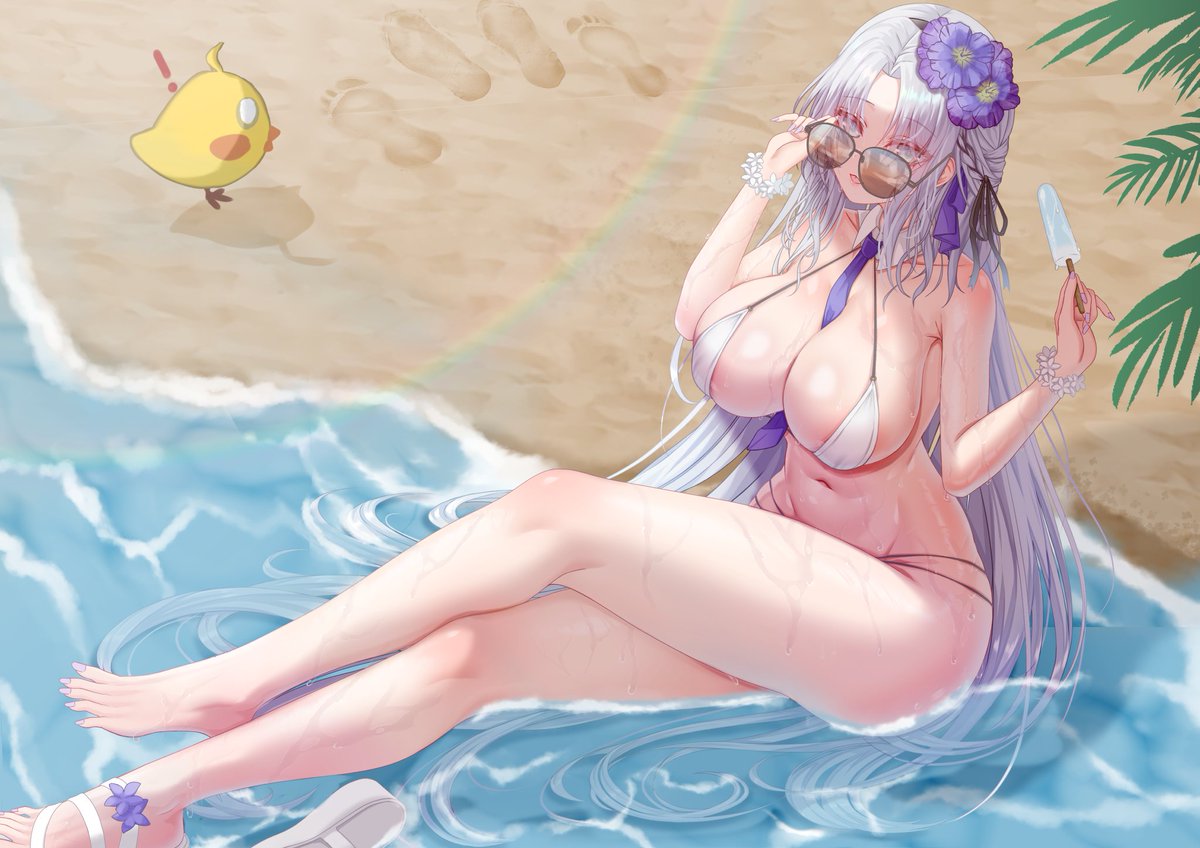 Alsace_Elass_V's tweet photo. Two different sets of footprints in the sand, in a strange pattern like this.
I wonder why this Manjuu's reaction is like this...
#Alsace #AzurLane #SuspiciousFeetPattern https://t.co/8W2Zzv6cx9