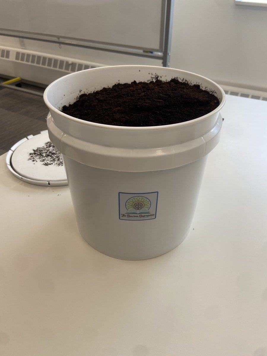 Conscious_Hands's tweet photo. The Conscious Congregation has so far helped recycle over 10 gallons of used coffee grounds for a local company.  👏 

Coffee grounds can be used as a source of nitrogen (green matter) in a compost pit. 🌱 

This program is offered in pursuit of minimizing carbon footprints. 👣 https://t.co/gOAnJCxYHw