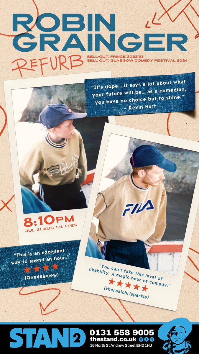 RobinGrainger's tweet photo. More tickets have also been sold to my edfringe show if you want to come and see it
https://t.co/aGtOGS9N3u
@StandComedyClub
#quickflyer #quickflyerfriday #edfringe #childhood #bodyimage #refurb https://t.co/gyg1YF6t79
