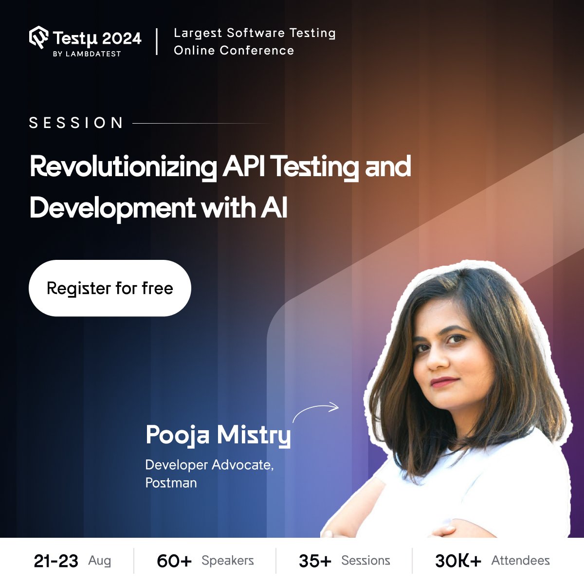 testmuai's tweet photo. How can AI-powered automation revolutionize your API testing strategy?π€ Join @poojamakes, Developer Advocate, @getpostman, at #TestMuConf 2024π https://t.co/RCB1RNq7M3, who will share valuable insights from real-world examples of AI-driven automation in action.
#Conference #AI https://t.co/Lp99LsHNsR