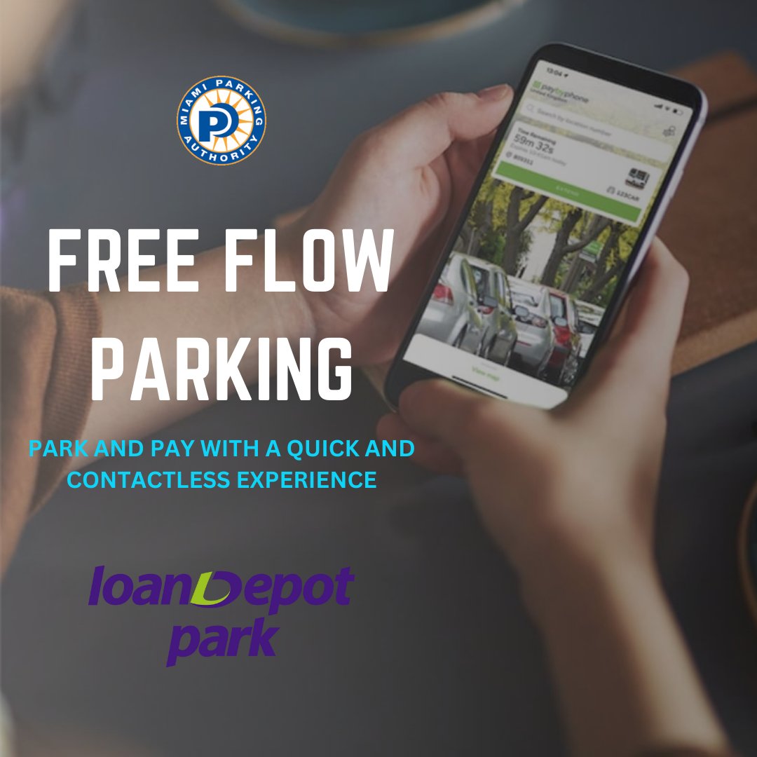 miamiparking's tweet image. Score big with free-flow parking at LoanDepot Park for the Miami Marlins games this weekend! 🐟⚾ Make your Marlins experience a home run! #MarlinsBaseball #FreeFlowParking