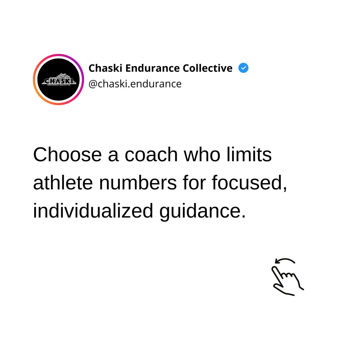chaskiendurance's tweet image. Don&apos;t be another number. True coaching involves personalized focus. #QualityCoaching #PersonalizedAttention