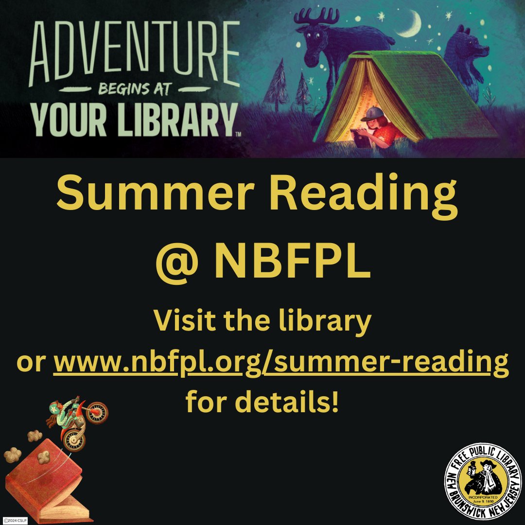 NBFPLNJ's tweet image. There are only four weeks left in our Summer Reading Challenges! Visit nbfpl.org/summer-reading for details.
#SummerReading #AdventureBeginsAtYourLibrary #LibraryProgram #NewBrunswickNJ #NJlibraries #ConstellationCommunityChampions
@ConstellationEG