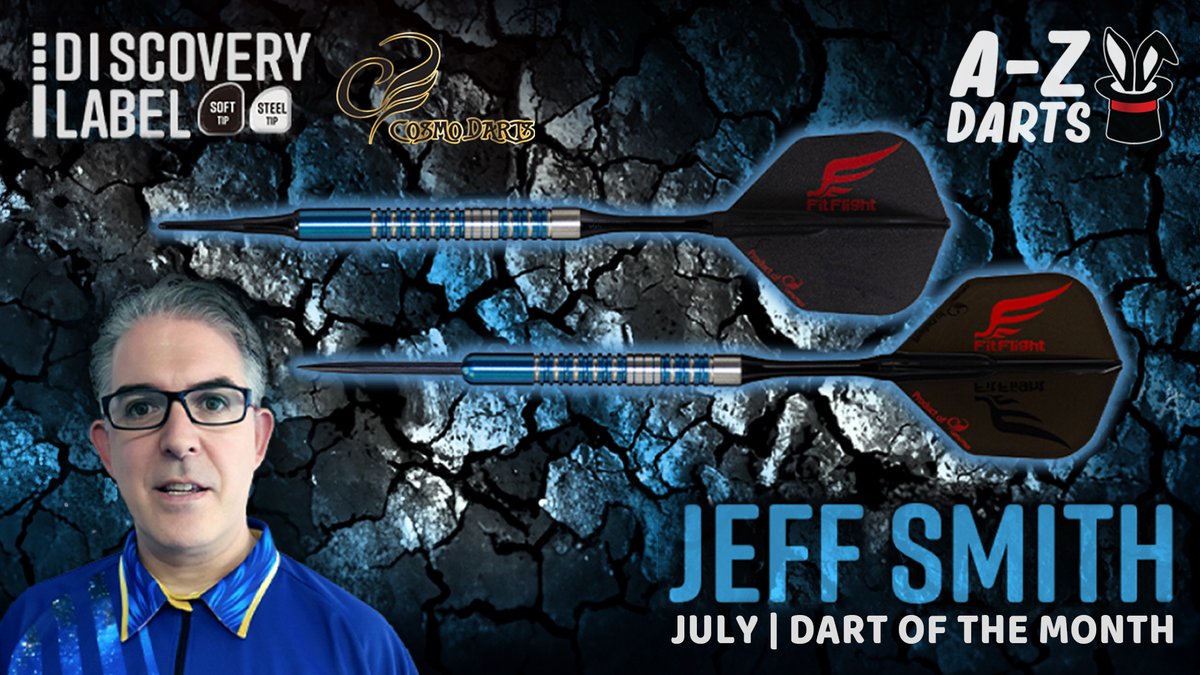magicdartsinc's tweet photo. Don't forget, weβre featuring the Jeff Smith Discovery Label Darts by Cosmo Darts as the July DOTM! Enjoy 10% off all Cosmo Discovery Label darts & get a free Cosmo Swag Bag with every purchase.
π Link to our DOTM π https://t.co/KgNSWVx22q
#AZDarts #DOTM #JeffSmith https://t.co/EVPSkZiHbA