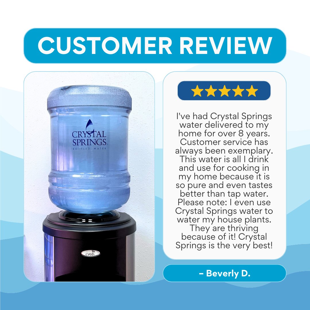 h2oitsthatgood's tweet photo. Crystal Springs is the superior water provider for the Southwest. 😎 Take a look at what our Albuquerque customers have to say about our water delivery services! 👉 https://t.co/RInu2GZYJt https://t.co/Onj20BsPIn