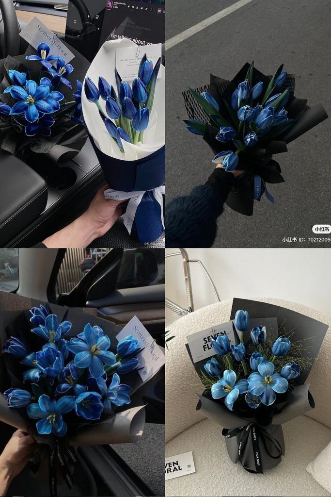 Blue tulips