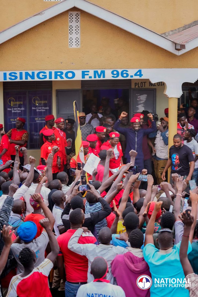 HEBobiwine's tweet photo. The people of ISINGIRO braved so much intimidation to give us such a resounding reception. Many times, we have tried to access Isingiro because we know how much these people support change. Unfortunately, we have always been blocked. This time around, they intimidated the owner of the venue where we were supposed to meet. By doing so, they thought people would keep away. But when our people heard that we had booked a radio program, they tuned in to receive our message and many of them waited the whole day to receive us and show solidarity. 

From the conversations with the people of Isingiro and listening in to those who called on the radio, their biggest desire is to have a vote. Even when vote rigging takes place everywhere in Uganda, it is much worse in districts like Isingiro. Gen. Museveni's apologists completely took away their right to vote. This is a place where by 8:00am on voting day, the regime operatives have already ticked the ballots in favor of Museveni. This is the place where people were told they could only vote for MPs and not the President. This is a place where our people feel very suffocated and subjugated by the system. I believe our presence in Isingiro today will be the beginning of the freedom of these people. 
#PeoplePowerOurPower