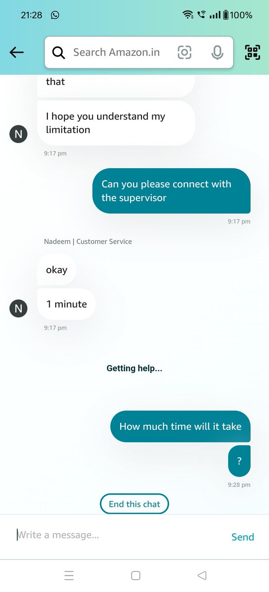 Rumi2192's tweet image. @amazonIN @AmazonUK 
This is how 1 min is for you... 
Is time so cheap for you?

#sayNotoprime #noprimeday
#AmazonPrimeDay