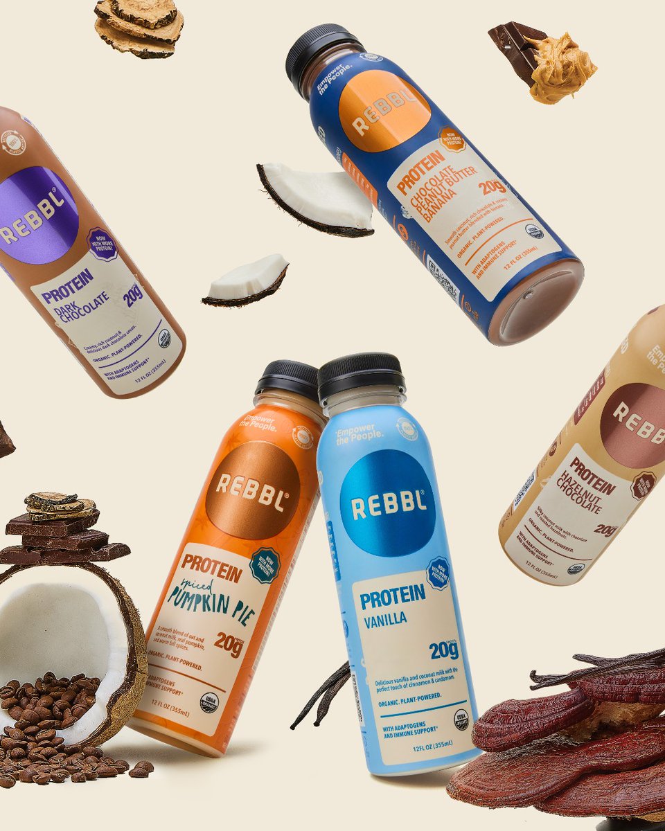 Introducing our NEW 20g Proteins! Every bottle now boasts 20 grams of always organic, never chalky, incredibly delicious protein. Shop now at  Target, Whole Foods, Sprouts, and Kroger!

#RebblProtein #ProteinDrinks