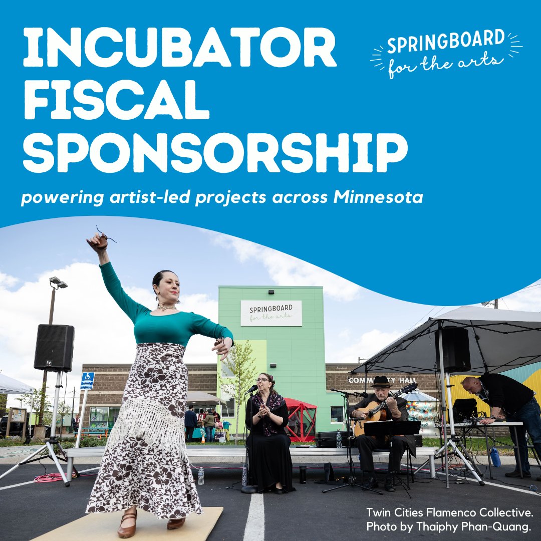SpringboardArts's tweet image. 💭 Did you know that Springboard’s Incubator fiscal sponsorship program supports over 160 MN-based arts organizations and projects?
Ranging from performing arts to publishing, puppetry, and more, Incubator allows these artists to grow at their own pace: springboardforthearts.org/grants-funding…