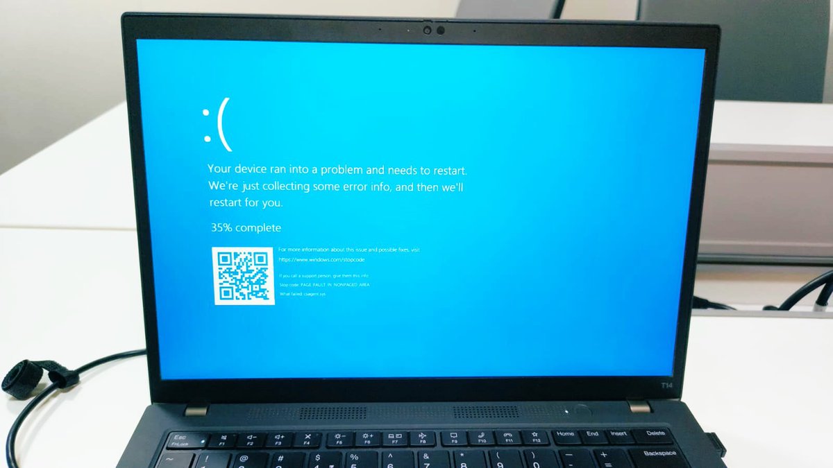 noomy_khan89's tweet photo. Airport without flight, screen without service, banks without transfer, trains without departures, immigration checkpoints closed,all due to the worldwide failure of Microsoft Windows
#crowdstrick 

We are in one of the largest cyber blackouts in history https://t.co/CN4hLIuErf