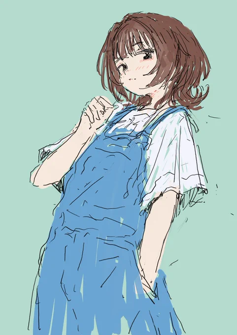 オーバーオールっていいよねおやすみ 
