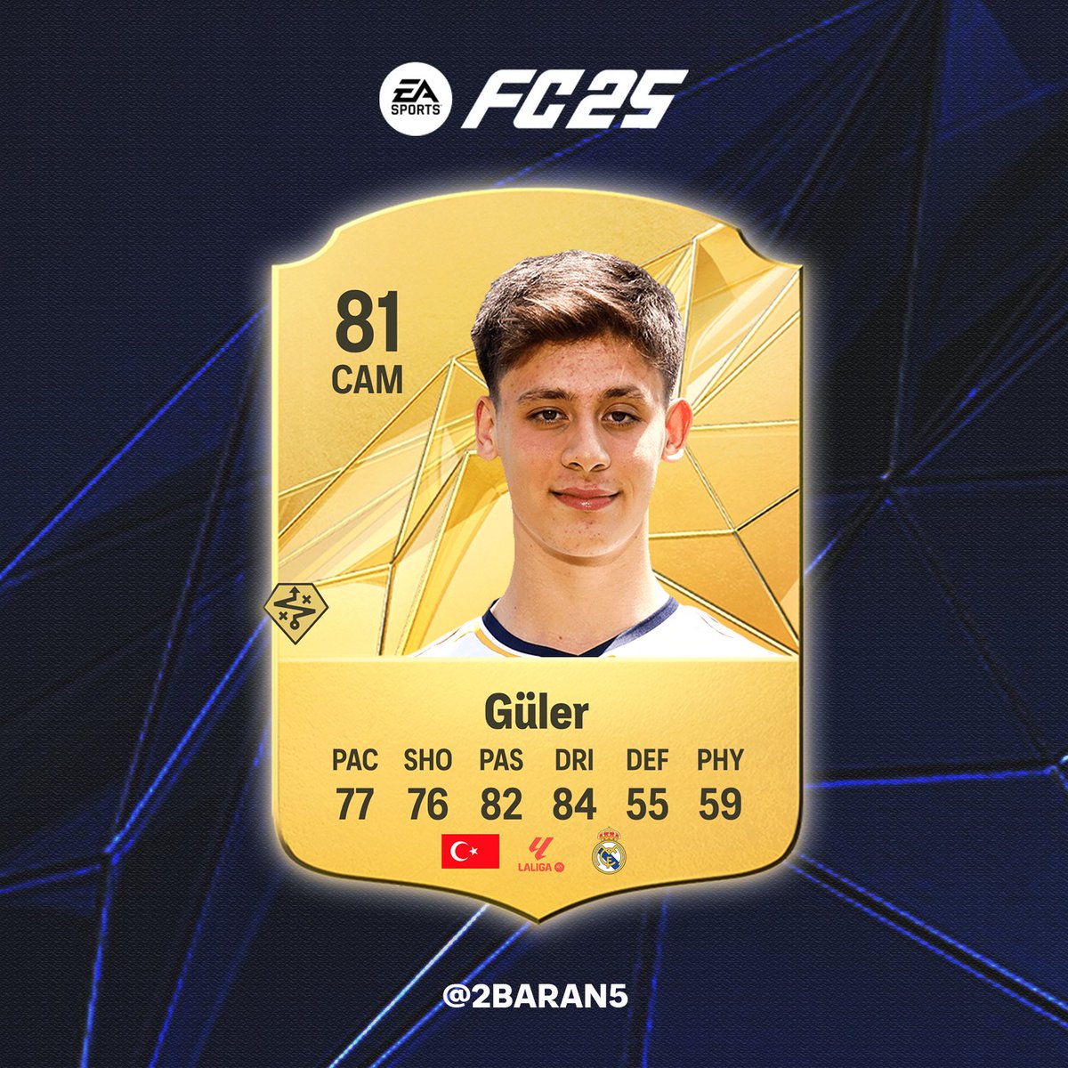 2baran5's tweet photo. 🚨 Arda Guler FC25 card prediction! 🇹🇷 https://t.co/t55LLZXXdE