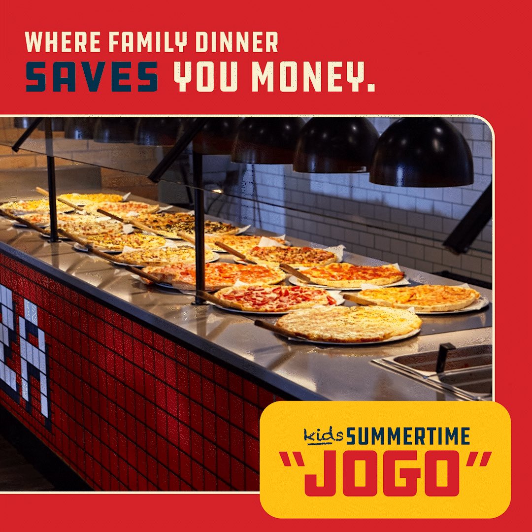 pizzainn's tweet photo. Never pull the “we have Pizza Inn at home” again. When you buy 2 adult buffets Friday - Sunday, you’ll get 𝟐 𝐅𝐑𝐄𝐄 𝐊𝐢𝐝𝐬 𝐁𝐮𝐟𝐟𝐞𝐭𝐬 on your next visit! That’s what we call 𝙆𝙞𝙙𝙨 𝙎𝙪𝙢𝙢𝙚𝙧𝙩𝙞𝙢𝙚 𝐉𝐎𝐆𝐎. It’s a win for you AND your family! #PizzaInn https://t.co/kO6gG3zHkH