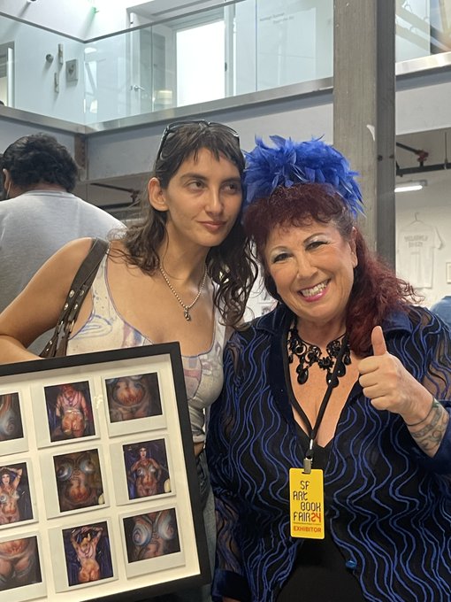 Having a blast @ #sfabf2024 Art Book fair in SF! Selling lots of goodies from the archives. We'll be<a href="/tag/sfabf2024"class="tags">#sfabf2024</a>