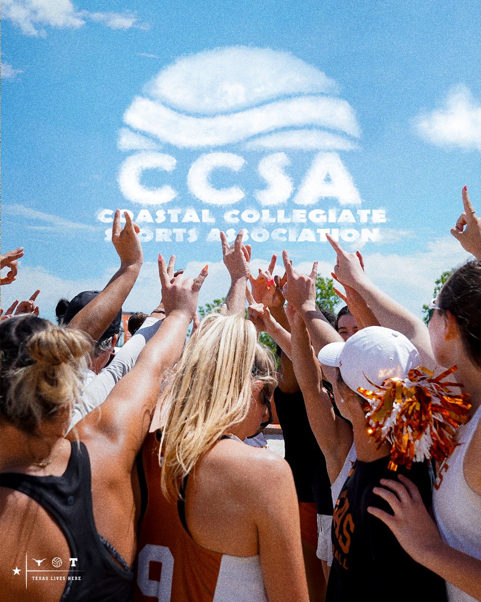 TexasBeachVB's tweet image. moving on up 🤘

Texas Beach Volleyball is joining the Coastal Collegiate Sports Association. 

#HookEm