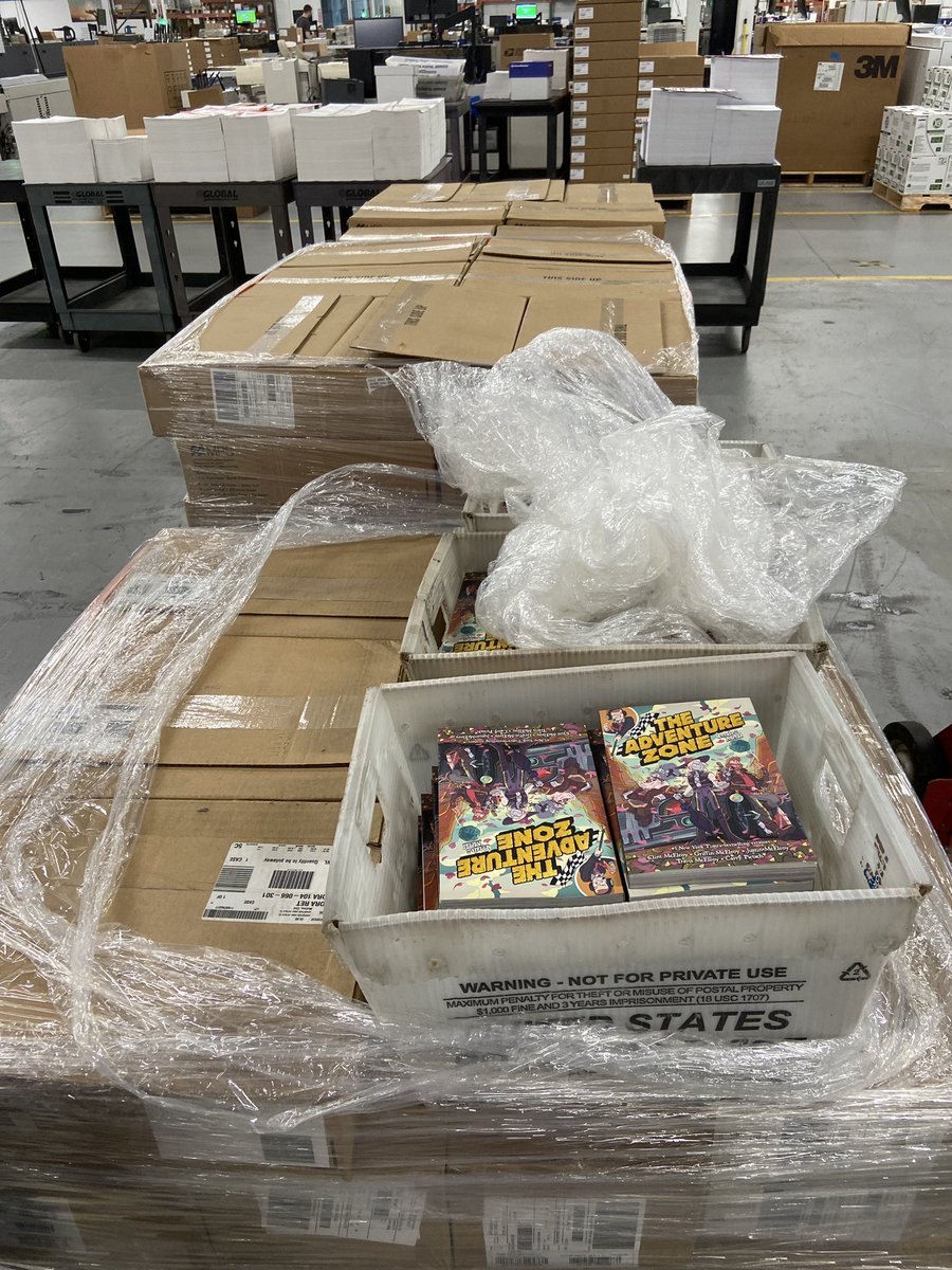 karmagicians's tweet photo. i work in mailing and these were ordered for a book club... for 13 year olds 😅 and a parent obviously complained and now we're just going to destroy all these? @griffinmcelroy what do i do these are literal gold https://t.co/AoItPG3WHQ