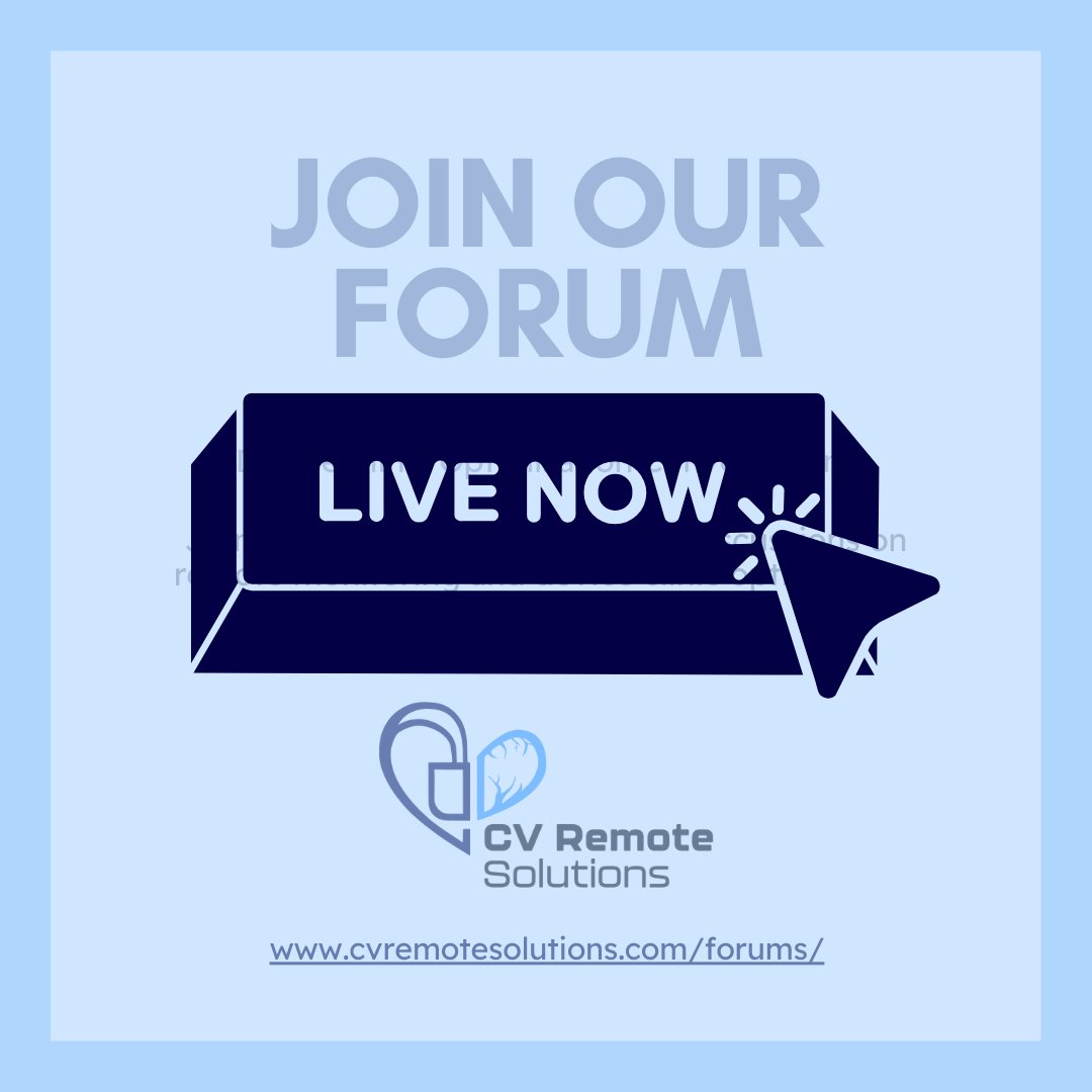 CvRemote's tweet image. Our online forum is LIVE! Connect with experts in cardiac &amp;amp; EP, learn, and engage. Join us now and be part of the conversation! cvremotesolutions.com/fourms/

#CardiacCare #EPCommunity