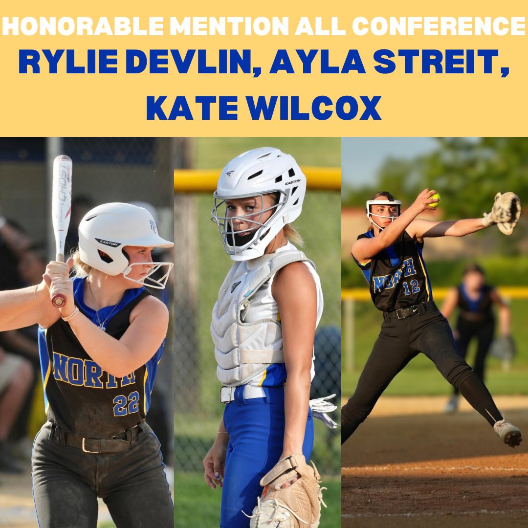 DNorthSoftball's tweet photo. Congrats to our players who received all conference awards!🐯💙
1st Team- Allison Boynton (utility)
2nd Team- Kaylynn Shorter (outfield)
Honorable Mention- Rylie Devlin, Ayla Streit, &amp; Kate Wilcox
#szn24 https://t.co/hXF0qgGno2