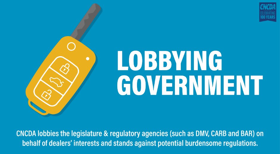 CNCDA's tweet image. CNCDA's 100-year celebration continues with our Keys to Success. Our century-long journey has been powered by our commitment to advocating for fair laws that protect &amp;amp; promote your dealership &amp;amp; customers. Learn about our advocacy: cncda.org/100-years/!

#CNCDA #KeystoSuccess