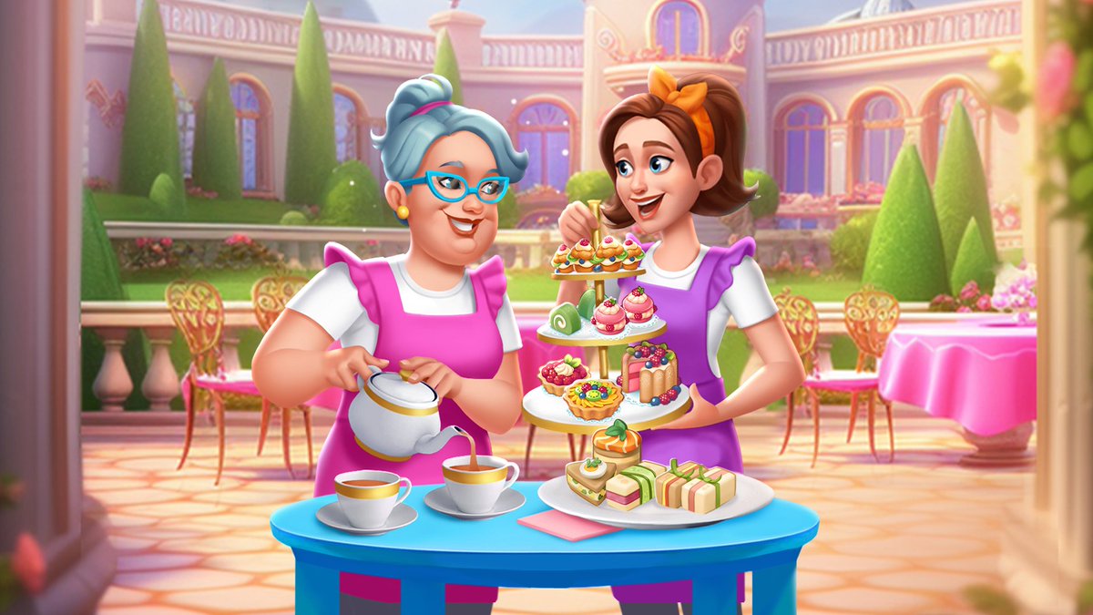 supersolidgames's tweet photo. In case you’re missing the tennis at Wimbledon, after the epic finals last week, fear not! @supersolidgames’ Cook &amp; Merge features our Afternoon Tea event this weekend to keep the summer and grass court tennis alive! #afternoonteaparty https://t.co/LmVVXtuBke