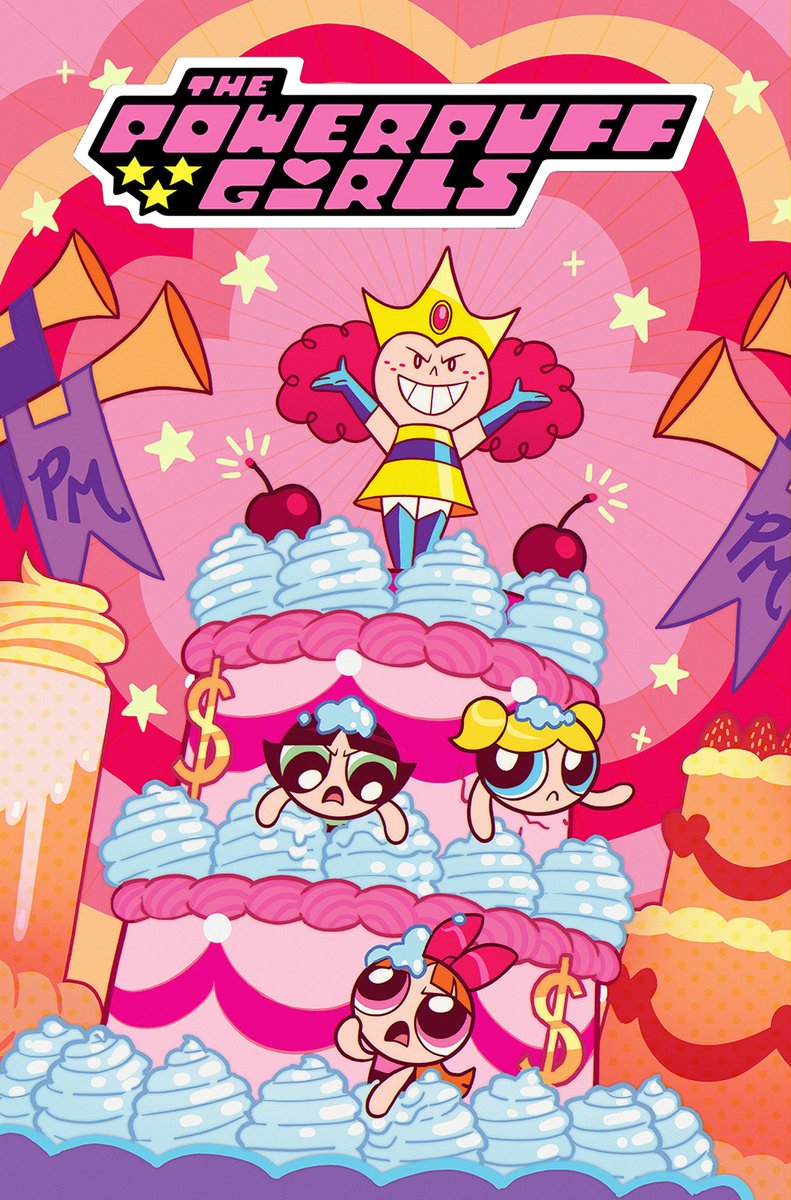 ⁉️In huge personal/comics news: I will be taking over as the writer for issues 4-6 of The Powerpuff Girls!!! To say I'm gobsmacked is to truly say the least. Here's my cover for my issue 4. More info below!