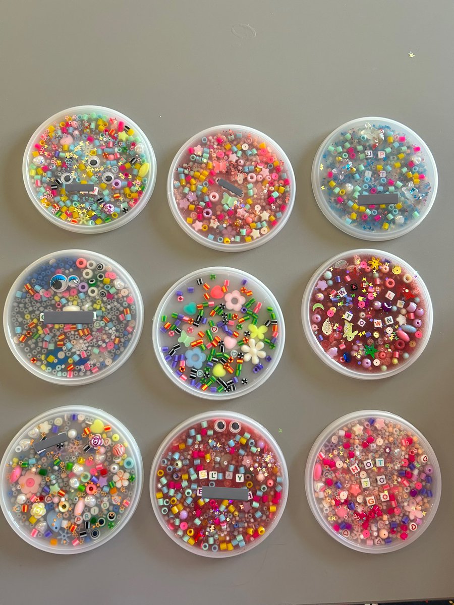 Today we made pick-pads! These sensory tools are made with silicone and beads, to help replace skin-picking habits with a calming tactile experience, promoting discomfort reduction