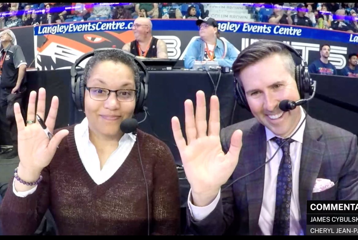 What a fun summer of broadcasting at <a href="/LangleyEvents/">Langley Events Centre</a> Thanks <a href="/CEBLeague/">CEBL</a> <a href="/vancitybandits/">Vancouver Bandits</a> for this opportunity and working with James and Chris has been an education! Cowabunga!! And of course to my <a href="/TWUSpartans/">TWU Spartans</a> WBB who gifted me with the Jordan’s, summer statement complete!