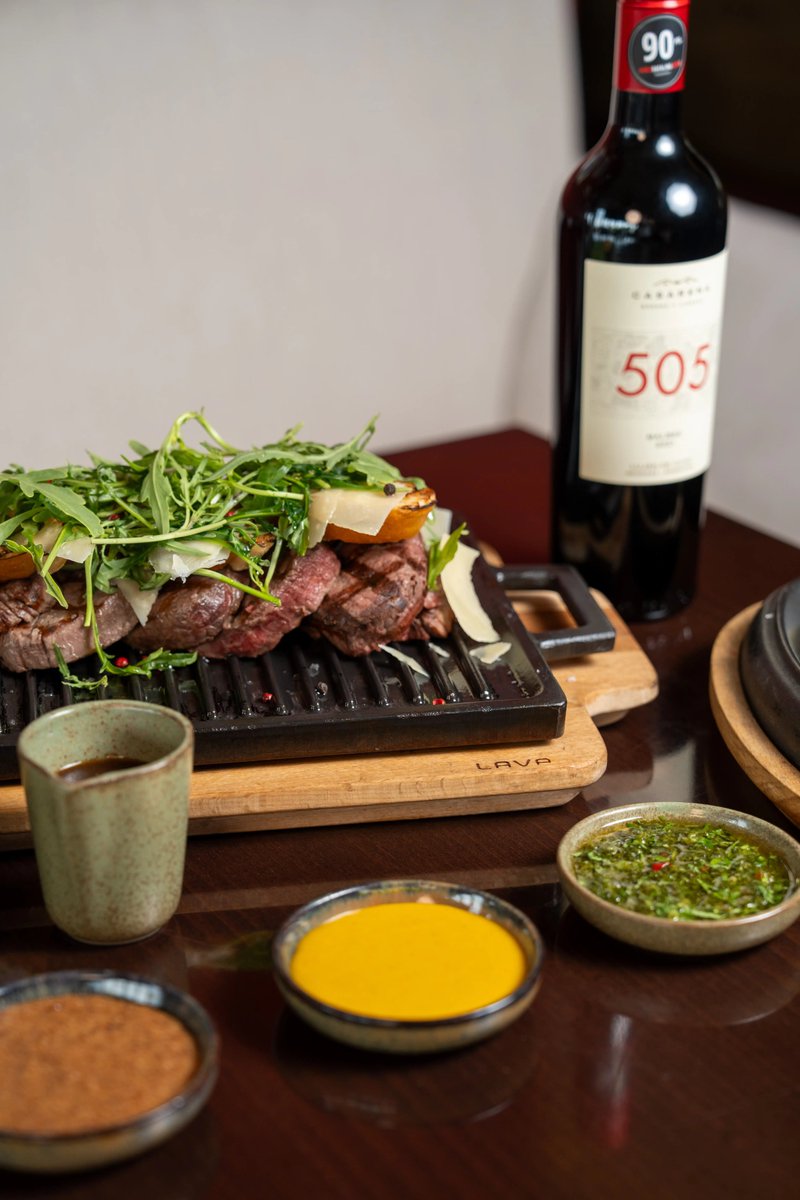 Choose your meat cut, accompanied by two sides, two sauces, and a bottle of Argentinian Casarena Malbec for AED 505 per couple.
Daily from 6:30pm for AED 505 per couple, at The Grill, Marriott Hotel Al Forsan, Abu Dhabi
Details: shorturl.at/chCZQ